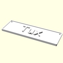 Aldım Geldi Tux Tasmalık Künye Tag Kedi Köpek Evcil Hayvana Isme Özel Üretim Isimlik Hediyelik Organik Plastik