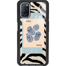 Spoyi Oppo A52 - A72 Zebra Emoji Tasarımlı Glossy Telefon Kılıfı