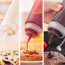 Xnews Şeffaf Kapaklı Sızdırmaz Yağlık Sosluk Şişesi Plastik Yağdanlık 400 Ml. AP-9028-