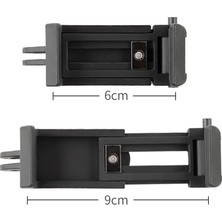 Selfie Sticks Monopods Montaj Telefon Kelepçesi  Siyah (Yurt Dışından)