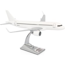 Zekupp Airbus A320 Model Uçak, 1/100 Beyaz Elit Maket Uçak