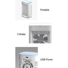 Top Decor USB Masa Fanı Taşınabilir Klima Fanı Su Soğutma Fanı (Yurt Dışından)