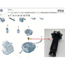 Parça Deponuz Skoda Yeti (2010 -- 2018) Yedek Lastik Stepne Sabitleme Cıvatası