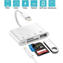 Daytona NK108L Apple iPhone Lightning To Tf Sd USB Dosya Aktarım Kart Okuyucu Çevirici Adaptör