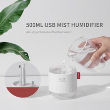 KKmoon 500 ml USB Mist Nemlendirici Difüzör ile Gece Işık (Yurt Dışından)