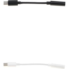 2 Parça Tip C Için 3.5mm Ses Kablosu Adaptörü Aux Kulaklık MacBook Için