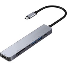 Tip C USB 3.1 Ila Usb-C 4K HDMI Adaptörü Hub Pd Şarj Genişletme MacBook Için