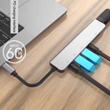 Tip C USB 3.1 Ila Usb-C 4K HDMI Adaptörü Hub Pd Şarj Genişletme MacBook Için