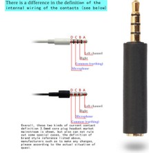 2x Ctıa'ya Omtp 3.5mm Ses Adaptörü Dönüştürücü Kulaklıklar Handsfree Kulaklık