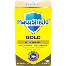 Macushield Gold Mezo-Zeaksantin, Lutein, Zeaksantin, C Vitamini Ve E Vitamini Içeren Takviye Edici Gıda - 90 Kapsül