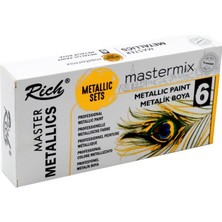 Rich Mastermix Akrilik Boya 60 cc 6 Lı Metalik Renkler