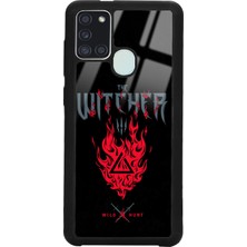 Spoyi Samsung A21S Witcher 3 Fire Tasarımlı Glossy Telefon Kılıfı