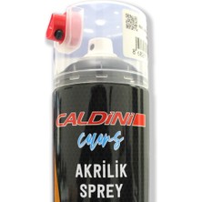 Caldini Parlak Siyah Akrilik Sprey Boya RAL-9005 Caldini 400 ml Üniversal