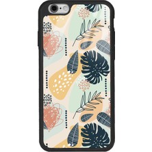 Spoyi Apple iPhone 6 - 6s Retro Yaprak Tasarımlı Glossy Telefon Kılıfı