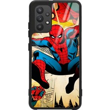Spoyi Samsung A32 Spider-Man Örümcek Adam Tasarımlı Glossy Telefon Kılıfı
