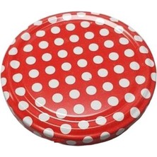 Paşabahçe Konserve Kavanoz Kapağı Kırmızı Puantiyeli 12 Adet