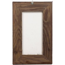 Otantik Çini Ahşap Çerçeveli Duvar Tablosu Hiç Dekorlu En:18 Boy:28 cm