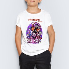 Morinna  Five Nights At Freddy's Baskılı Unisex Çocuk Tişört T-Shirt Mr-08