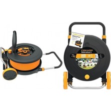 Fiskars 1023644 Arabalı Hortum Makarası Seti 30 Mt