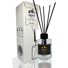 Ilgaz Home Fragrance Pudra Oda Kokusu Bambu Çubuklu Dekoratif Şişe Kalıcı 120 ml