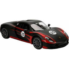 Sunman Rastar 1:14 Uzaktan Kumandalı Porsche 918 Spyder Weissach Işıklı Araba 32 cm 07841 Siyah Renk