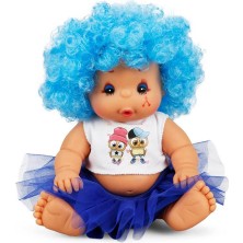 Sunman Afro Bebek Kıvırcık Saçlı 23 cm 23488 Mavi