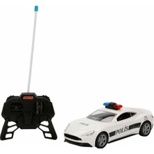 Sunman Suncon 1:20 Uzaktan Kumandalı Suncon Işıklı Polis Arabası 21 cm 33012 Beyaz A.martin