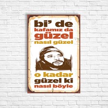 Kahve Retro Ahşap Poster