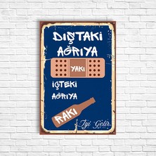 Alkol Retro Ahşap Poster