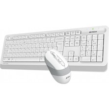 A4Tech A4 Tech FG1010 Beyaz Fstyler Türkçe Q 2.4GHz Kablosuz Klavye Mouse Set