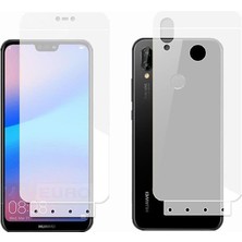 Huawei Mate 20 İle Uyumlu Ön-Arka Darbe Emici HD Ekran Koruyucu Kaplama