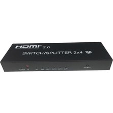 Keepro HDMI 2.0 2x4 Switcher/splitter 4kx2k-60Hz Switcher Splitter