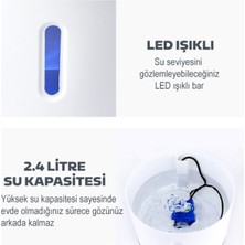 Kamardey Pet Kedi Köpek Için Otomatik Su Pınarı Su Çeşmesi Su Sebili 2.4 Lt USB ile Çalışır