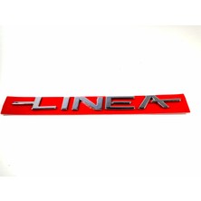 Behin Dizayn FIAT Linea Bagaj Yazısı Yapıştırma 180mm-16mm