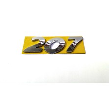 Behin Dizayn PEUGEOT UYUMLU 207 Bagaj Yazısı 70mm-24mm