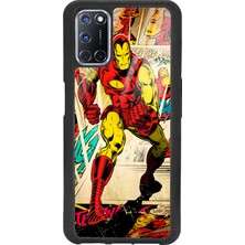 Spoyi Oppo A52 - A72 Iron Man Demir Adam Tasarımlı Glossy Telefon Kılıfı