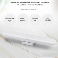 Sekatech Mıknatıslı Kabin Makyaj Tıraş LED Işık USB Şarjlı Kablosuz LED Lamba