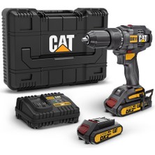 Cat DX11 18VOLT/2.0AH Li-Ion Çift Akülü Kömürsüz Profesyonel Şarjlı Matkap