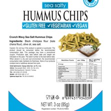 Cipsaş Crunch Stick Deniz Tuzlu Vegan Glütensiz Zeytinyağlı Fırınlanmış Nohut Cipsi (Hummus Chips)