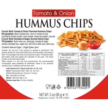 Cipsaş Crunch Stick Domates & Soğan Aromalı Vegan Glütensiz Zeytinyağlı Fırınlanmış Nohut Cipsi (Hummus Chips)