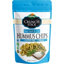 Cipsaş Crunch Stick Deniz Tuzlu & Dereotlu Vegan Glütensiz Zeytinyağlı Fırınlanmış Nohut Cipsi (Hummus Chips)