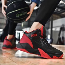 Kın BC146852 Siyah Kırmızı Erkek Basketbol Ayakkabıları Sneakers Spor Ayakkabı (Yurt Dışından)