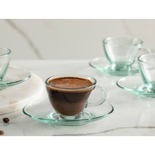 Paşabahçe 98396AV Penguen 4'lü Çay-Nescafe Fincan Takımı Su Yeşili