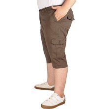Modexl Büyük Beden Erkek Kapri Klasik 21401 Haki