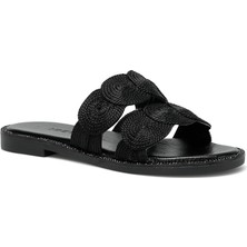 Nine West Yahle 2fx Siyah Kadın Düz Terlik