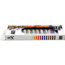 Rich Art-X 12 ml 12 Renk Tüp Akrilik Boya 11412