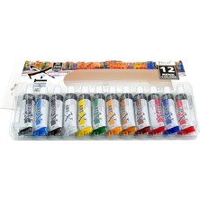 Rich Art-X 12 ml 12 Renk Tüp Akrilik Boya 11412