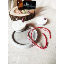 Atölye Merdiven Marteniçka Mart Bilekligi Kırmızı Beyaz Ip Bileklik 10 Adet Martbileklik