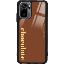 Spoyi Xiaomi Redmi Note 10 - 10S Choclate Tasarımlı Glossy Telefon Kılıfı