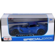 Maisto 1:24 2015 Corvette Z06 Model Araba - Mavi